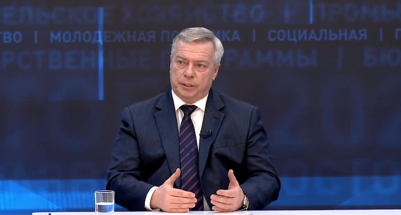 Фото: Губернатор Голубев заявил, что массовое производство БПЛА на Дону наладят в 2024 году, кадр из видео пресс-конференции