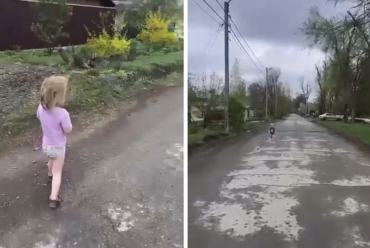 Фото: Двух брошенных и раздетых малышей нашли на дороге в Ростовской области, кадры из видео