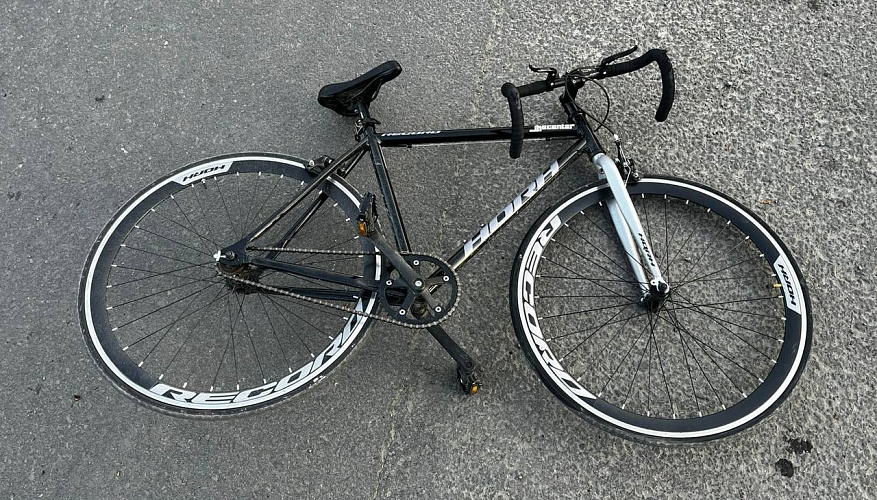 Фото: Велосипед погибшего на Вавилова ростовчанина, кадр ГИБДД