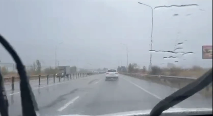 Фото: ливни на трассе в Ростовской области, кадр ГАИ