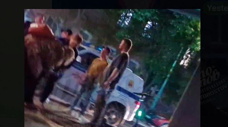 Фото: скриншот видео потасовки