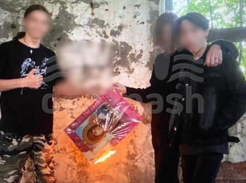Фото: В Ростовской области четверо подростков сожгли православные иконы / скриншот: ТГ-канал "Don Mash"