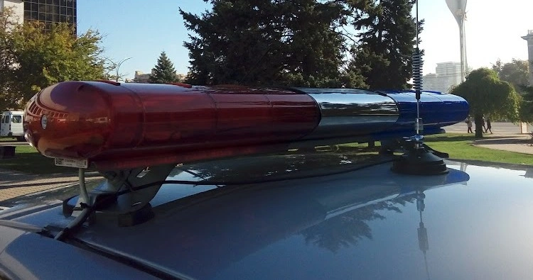 Фото: Полицейская машина в Ростове, фото 1rnd