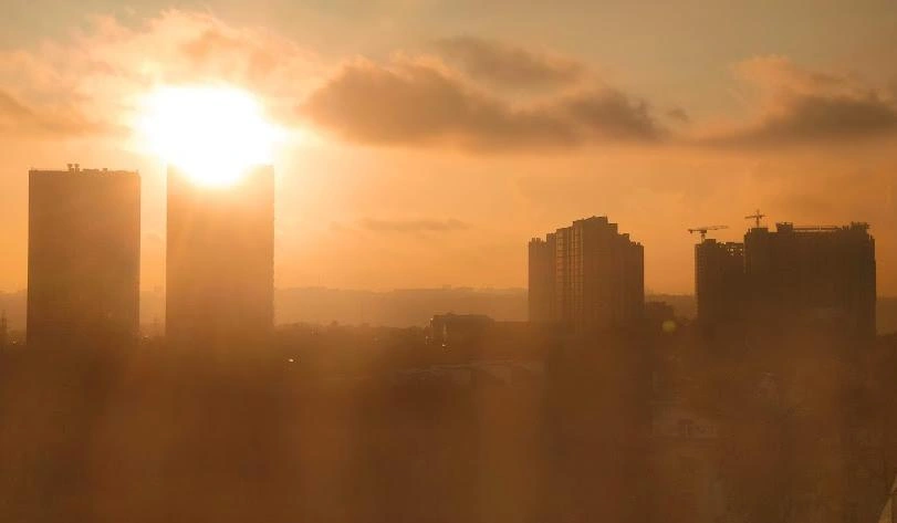 Фото: раскалённый закат в Ростове, кадр 1rnd