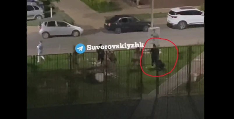 Фото: Пьяная массовая драка на Суворовском, кадр ТГ 