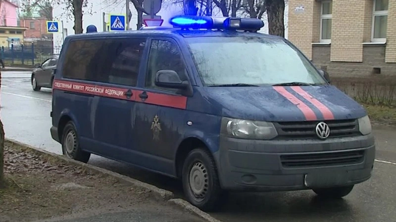 Фото: Машина следственного комитета РФ, кадр телеканала «Санкт-Петербург»