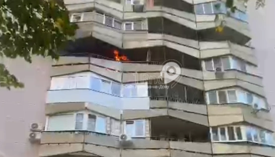 Фото: пожар на ЦГБ в Ростове, кадр 1rnd