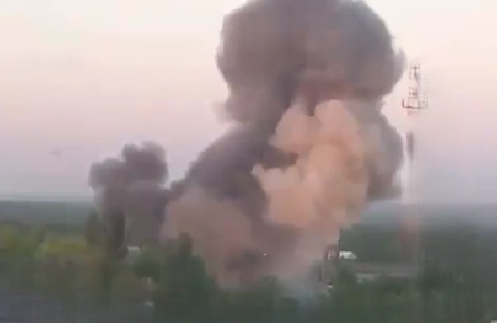 Фото: момент взрыва в Азове 4 июля, кадр очевидца