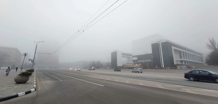 Фото: туман в Ростове // кадр из публикаций 1rnd