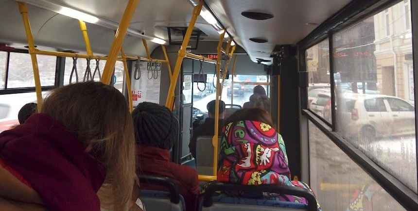 Фото: Салон автобуса в Ростове, кадр 1rnd