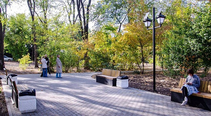 Фото: Пионерский сквер Ростова после благоустройства, кадр из архива 1rnd