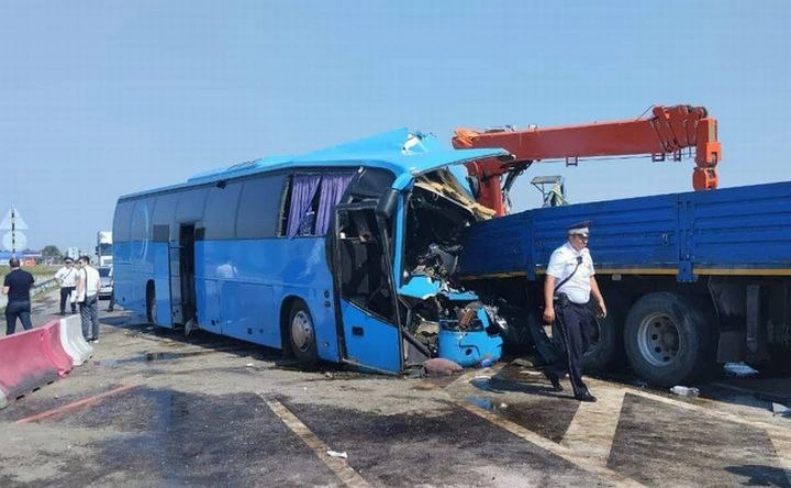 Авария с автобусом Махачкала-Ростов