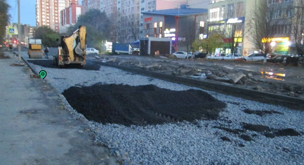Укладка асфальта на 2-й Краснодарской