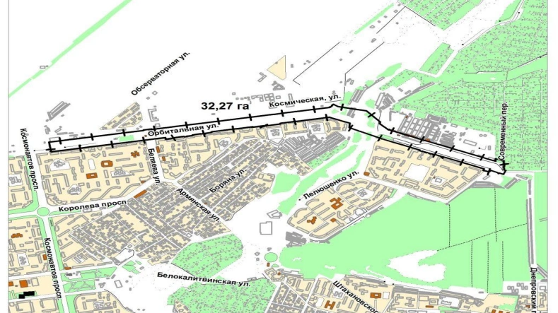 Как будет проходить линия трамвая на Орбитальной 
