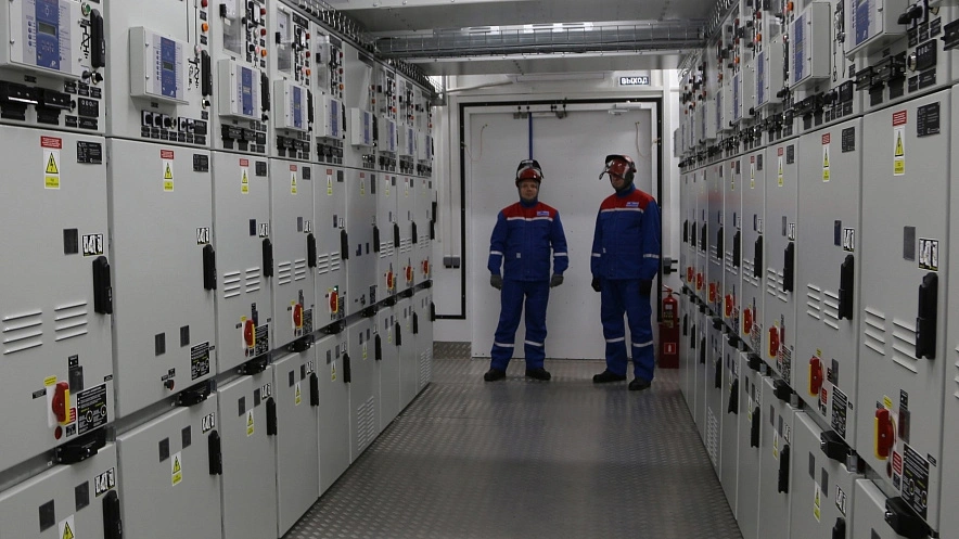 Фото: Интерьер электроподстанции, кадр ВК Донэнерго