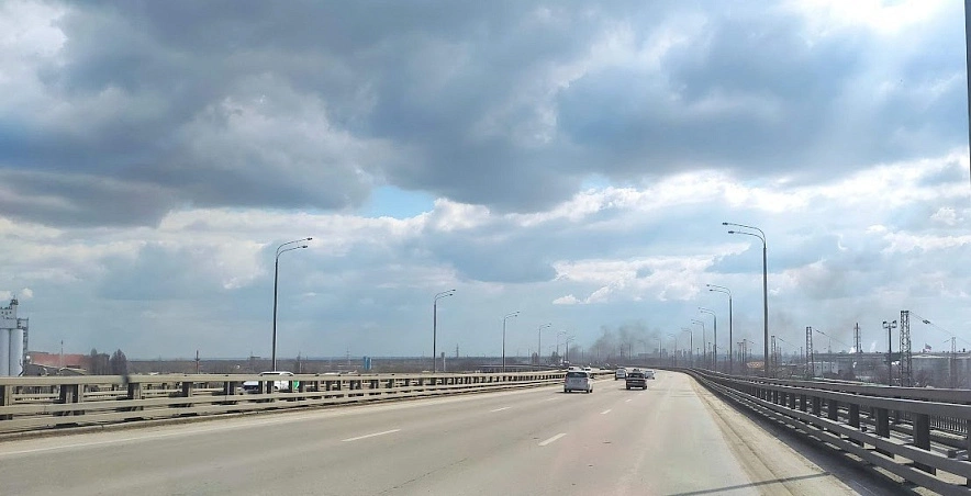 Фото: тучи над трассой под Ростовом, кадр 1rnd