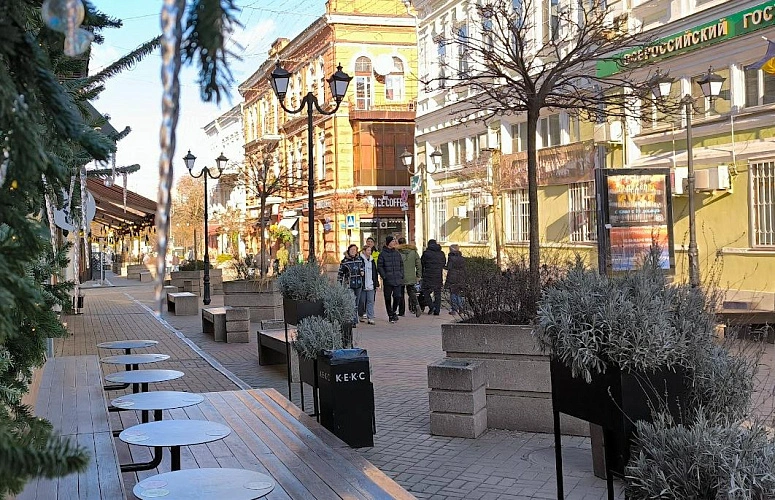 Фото: пешеходная зона в переулке Соборном, кадр 1rnd