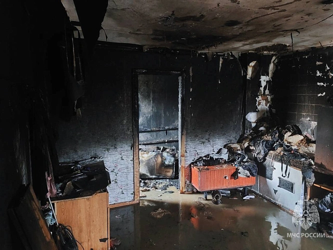 Фото: При пожаре в Ростовской области погибла двухгодовалая девочка и пострадала её 4-летняя сестра, фото - МЧС РО
