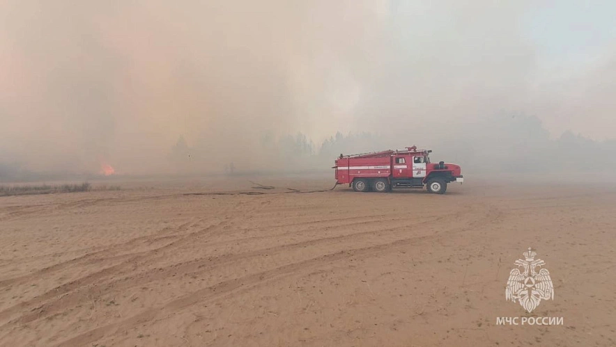 Фото: пожар в Каменском районе, кадр МЧС РО