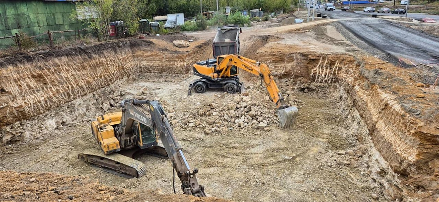 Фото: реконструкция улицы Вавилова в Ростове, кадр пресс-службы администрации