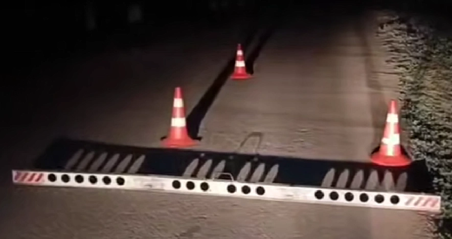 Фото: место ДТП с мотоциклом, кадр ГАИ РО