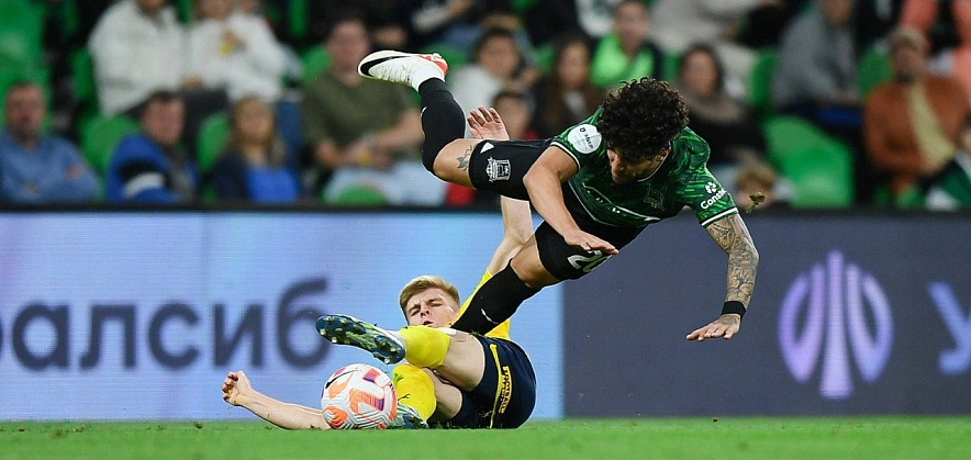 Фото: Момент матча "Ростов" - "Краснодар" 7 октября, кадр пресс-службы ФК "Краснодар"