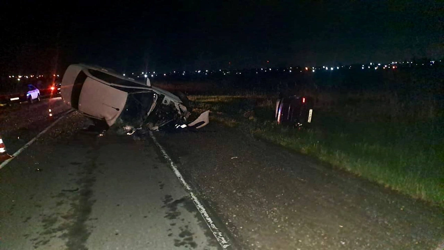 Фото: с места ДТП \\ кадр УГИБДД РО