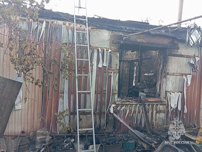 Фото: пожар // фото МЧС по РО