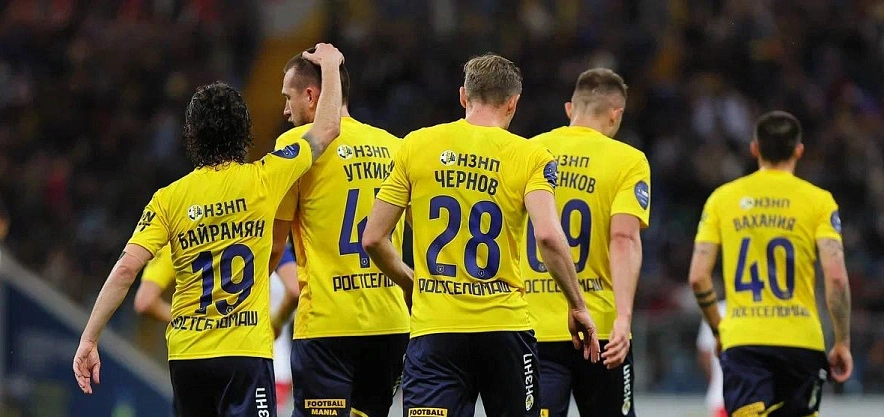 Фото: Игроки ФК "Ростов" после матча со "Спартаком", кадр пресс-службы ФК "Ростов"