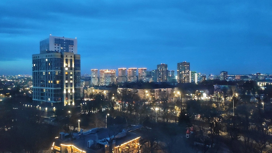 Фото: Центральная часть Ростова ночью, кадр 1rnd