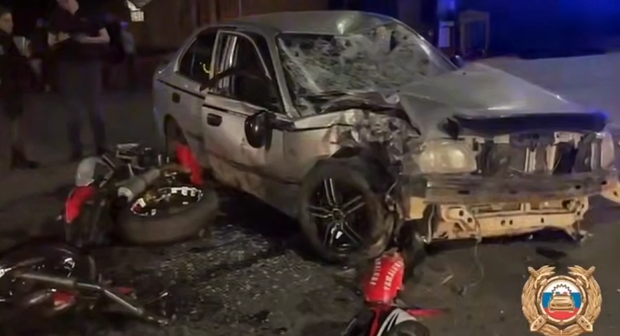 Фото: смертельное ДТП с мотоциклом в Таганроге, кадр ГАИ