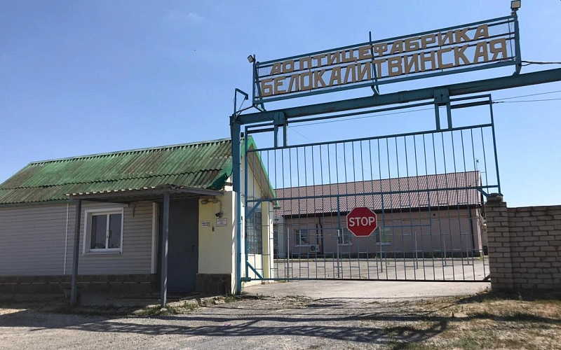 Фото: Въезд в Белокалитвинскую птицефабрику, кадр предоставлен Сбером