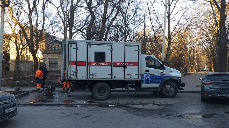 Фото: Ростовводоканал за работой, кадр пресс-службы компании