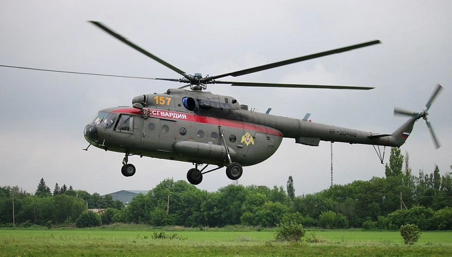 Фото: Вертолёт Росгвардии, кадр пресс-службы ведомства