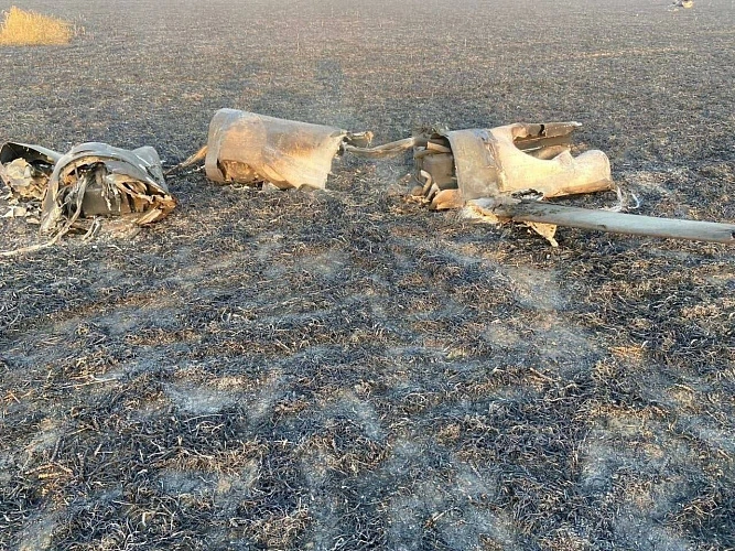 Фото: Обломки ракеты \\ фото: соцсети