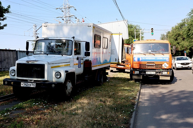 Фото: техника Ростовводоканала, кадр организации