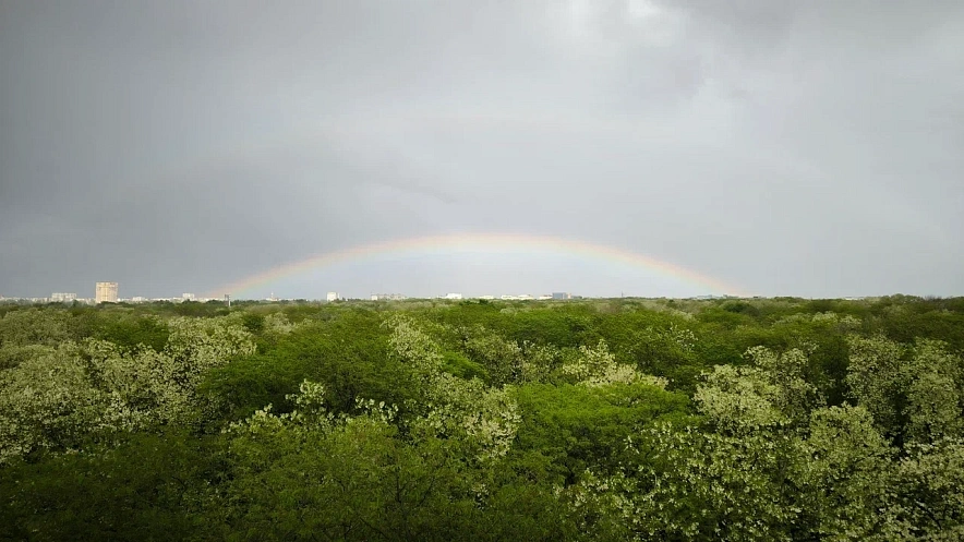 Фото: радуга после грозы в Ростове, кадр 1rnd