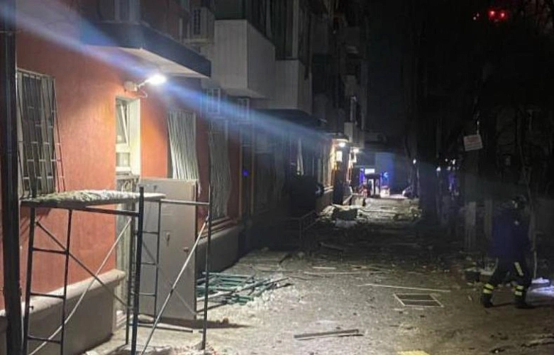 Фото:  дома Сельмаша после падения БПЛА