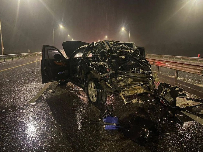 Фото: с места ДТП \\ фото УГИБДД РО