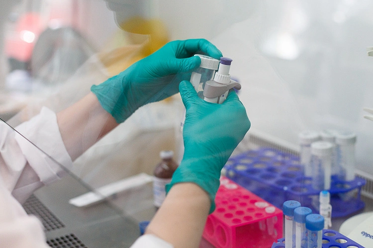 Фото: Учёный за работой в лаборатории / Фото - пресс-служба РНФ