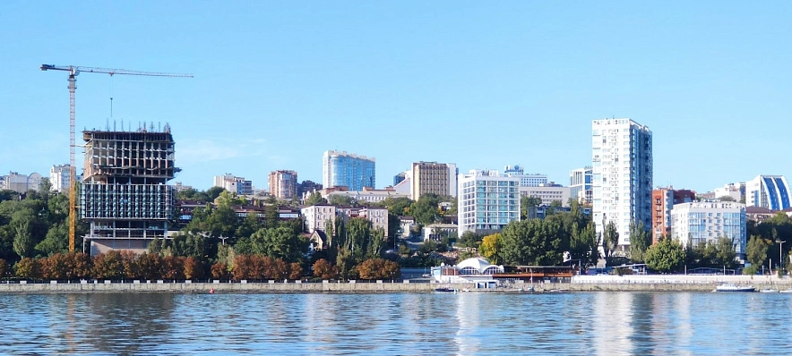 Фото: Вид Береговой с левой стороны Дона в Ростове, кадр 1rnd