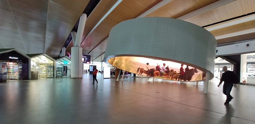 Фото: Зал ожидания ростовского аэропорта Платов, кадр 1rnd