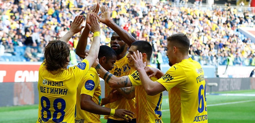 Фото: ФК "Ростов" на матче с "Балтикой" 19 мая, кадр пресс-службы ФК