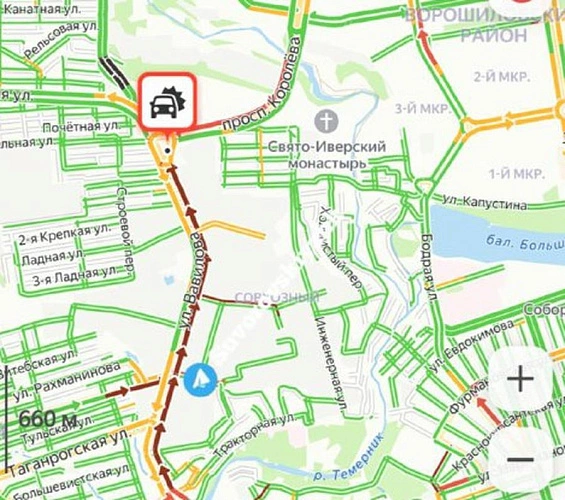 Фото: Яндекс. Пробки