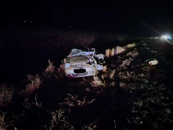 Фото: На трассе в Ростовской области насмерть разбились трое человек, в том числе ребенок // фото ГИБДД РО