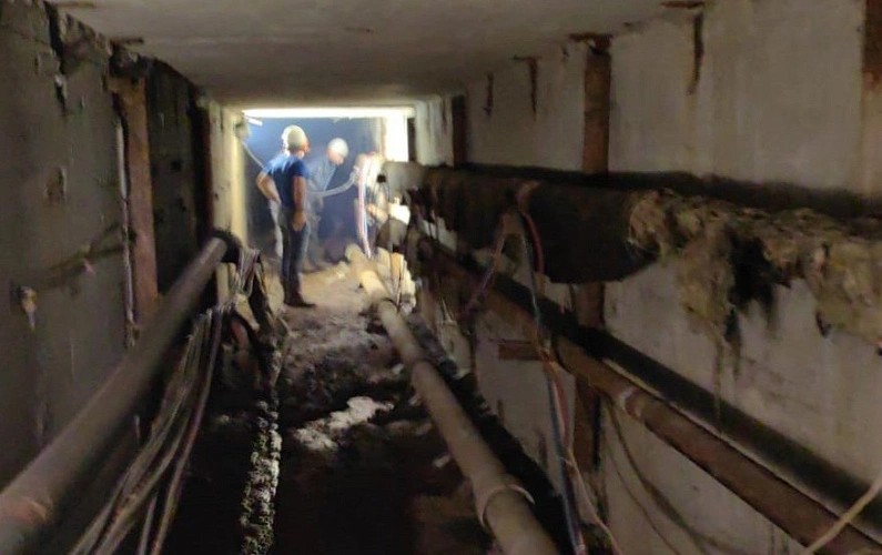 Фото: ремонт теплотрассы в Ростове, кадр ТКЭ