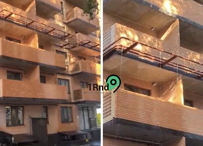 Фото: В Ростове залило стены нового ЖК из-за коммунальной аварии, коллаж 1rnd