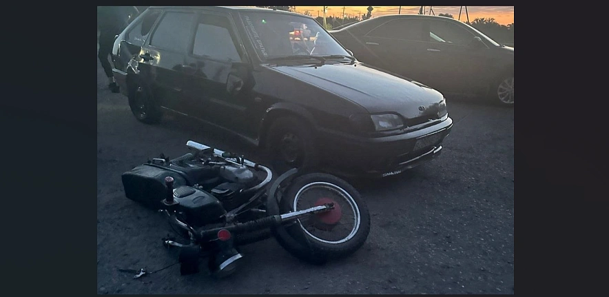 Фото: Подросток на мотоцикле попал в ДТП в Ремонтном, кадр ГИБДД РО