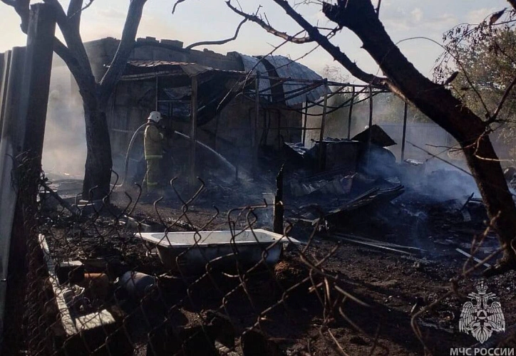Фото: последствия пожара // кадр МЧС