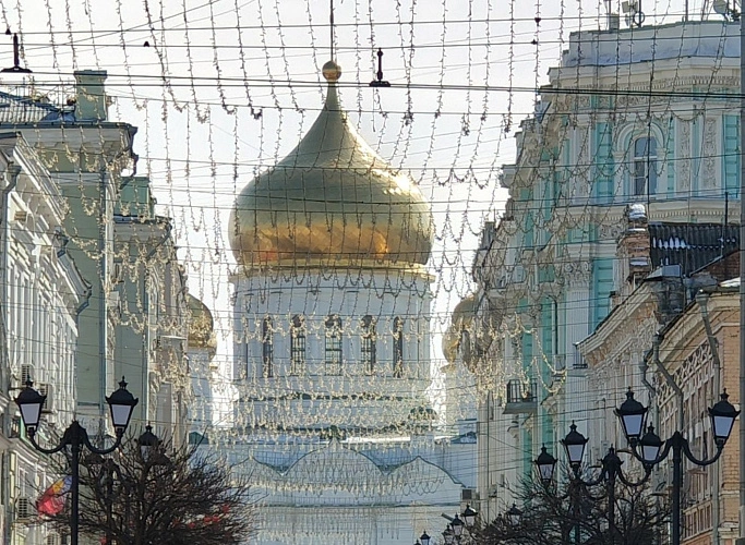 Фото: пер. Соборный в Ростове \\ кадр 1rnd.ru